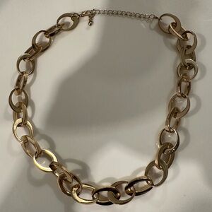 Chic Gold-Tone Link Necklace